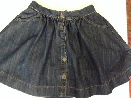 Zaujímavá rifľova sukna, marks & spencer,128