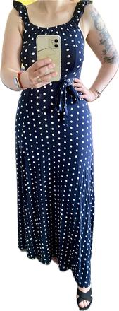 Bodkovane maxi šaty, bonprix,34