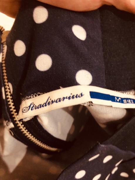 Bodkovaná sukňa stradivarius, stradivarius,m