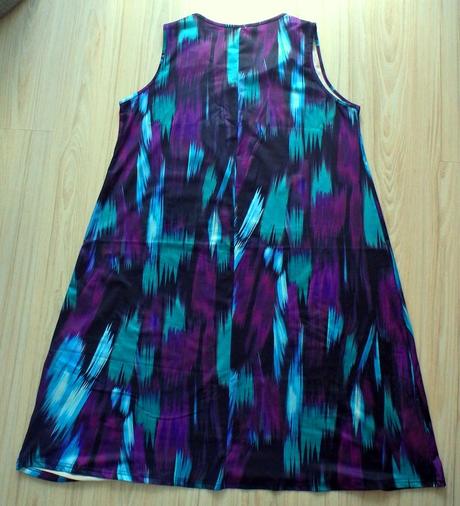 Letné dlhé modro, čierno fialové šaty, v.2xl/3xl, xxl