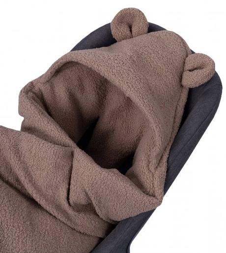 Oteplený fusák, deka s kapucňou do autosedačky bar,