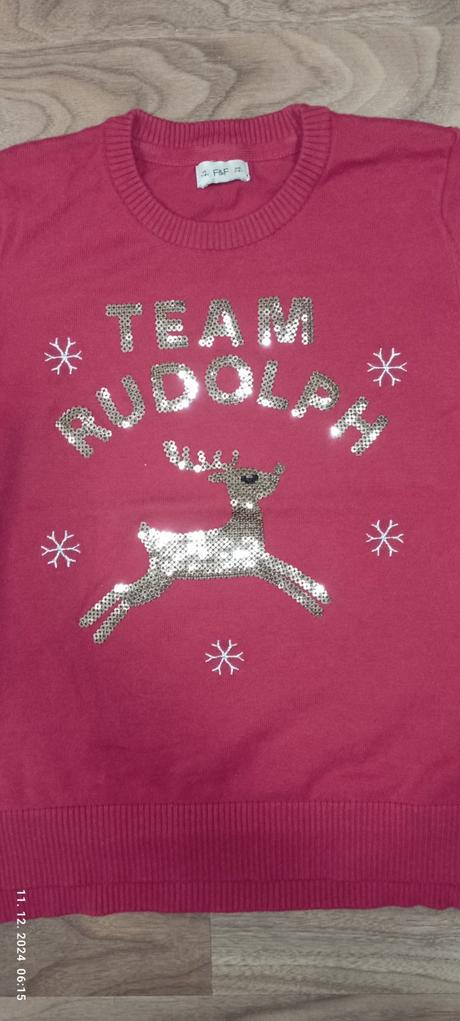 Vianočný pulóver, f&f,128