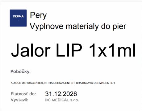 Kyselina hyaluronová 1ml, 