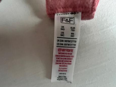 F&f podprsenka vel.75-80c-d, f&f,80c