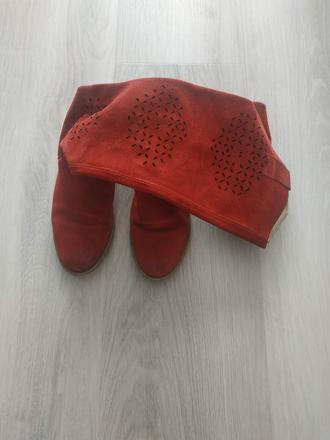 Čižmy z brúsenej kože, 36, 36