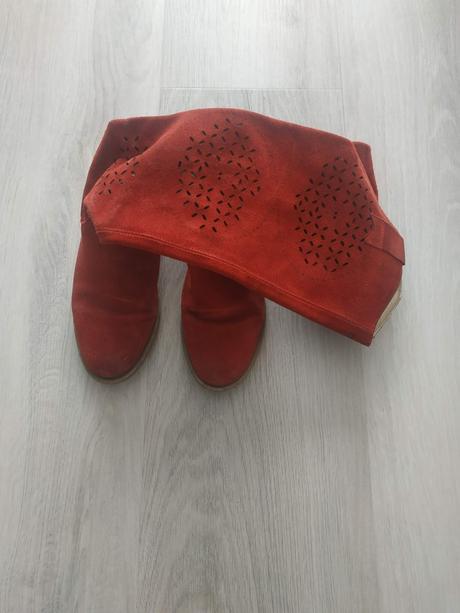 Čižmy z brúsenej kože, 36, 36