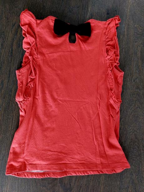 Nadherne cervene letne tielocko s volanikmi minnie, george,134