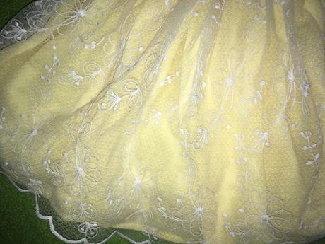 Žlté mušelínové šaty, f&f,68