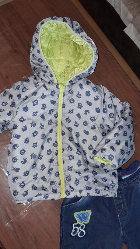 Vetrovka obojstranná nohavice čiapka, 