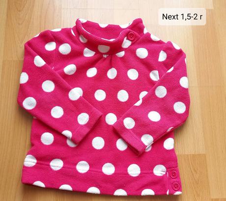 Flisova mikina next s golierom v. 92, next,92