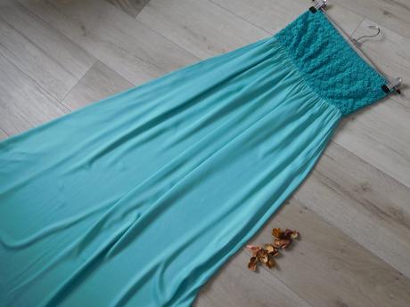 Dlhé šaty dámske  36/38v, pružné top top stav,, 36