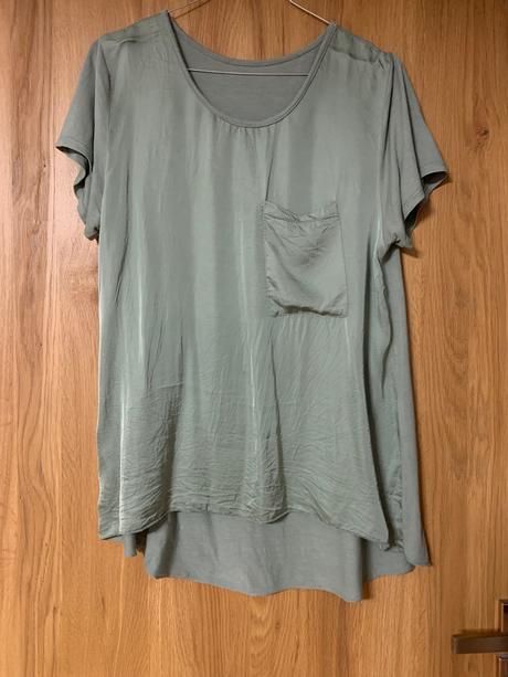 Zelene tričko predĺžené, s