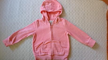 Ružová velurova mikina, children's place,98