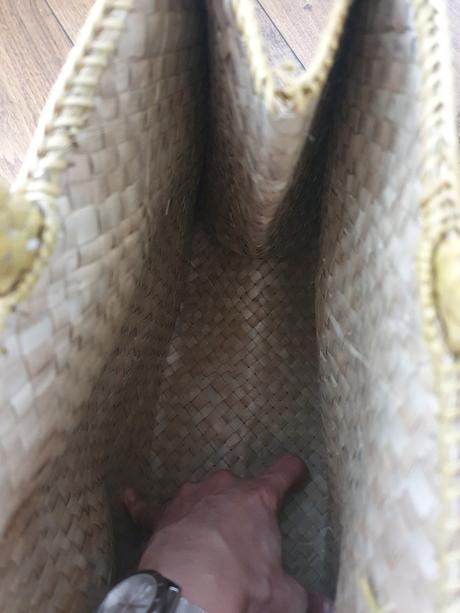 Letná taška/ kabela z prírodného materiálu,