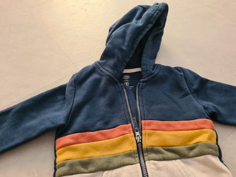 Mikina na zips s kapucou, 80