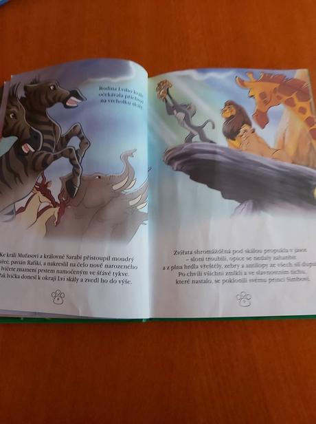 Detská kniha lví král, 