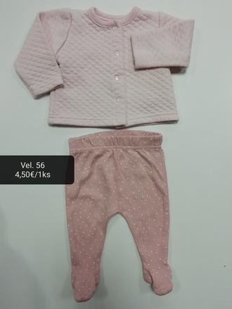 Ružová mikina kabátik, 56
