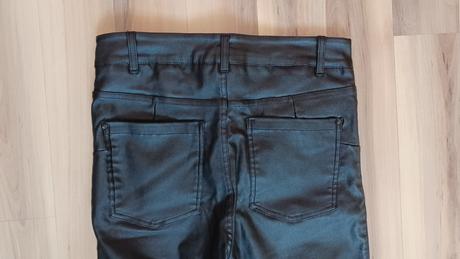 Kožené čierne nohavice, sinsay,s