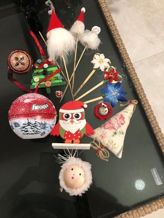 Vianočné záppichy s dekorácie, 
