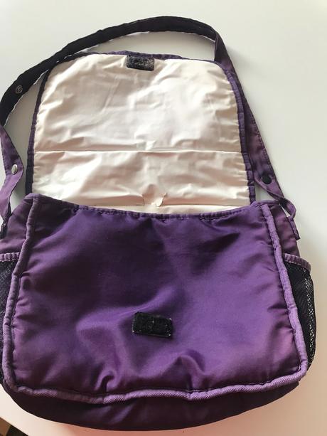 Fialová taška na kočík,