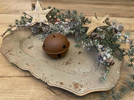 Kovová roľnička v hrdzavom odtieni, 