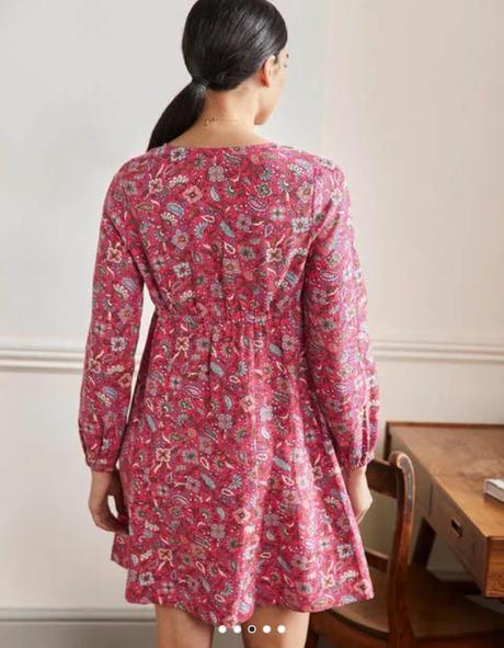 Krásne ľanové šaty, mini boden,44 / 46