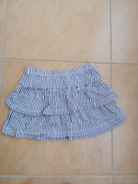 Námornícka suknička s volanmi, h&m,122