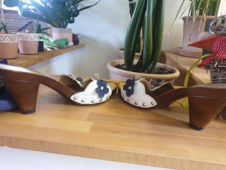 Drevaky s kvetinami velkost 37, 37