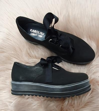 Dámske kožené topánky 17 10564 b, 39