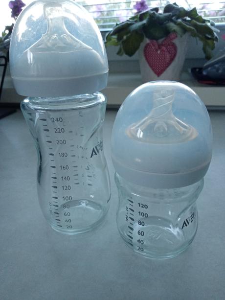 Avent sklenené fľaše, avent