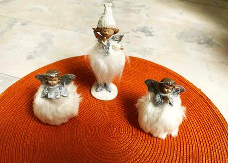 Vianočná anjelská rodina / 3 ks,