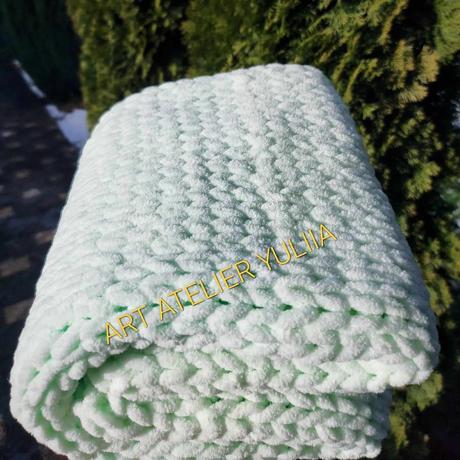 Deka pre novorodencov, farba mäty, ináč obrázok, 