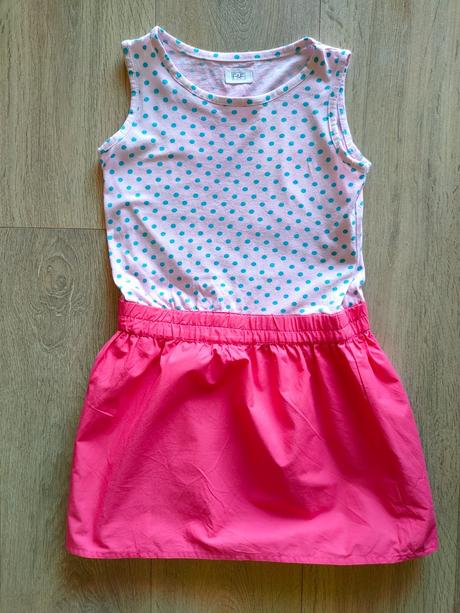 Dievčenské šaty zn. f&f, 6-7 r., veľ.122, f&f,122