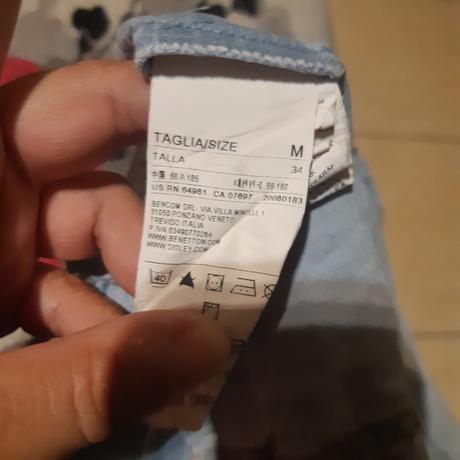 Dámska ryflova košele, benetton,m