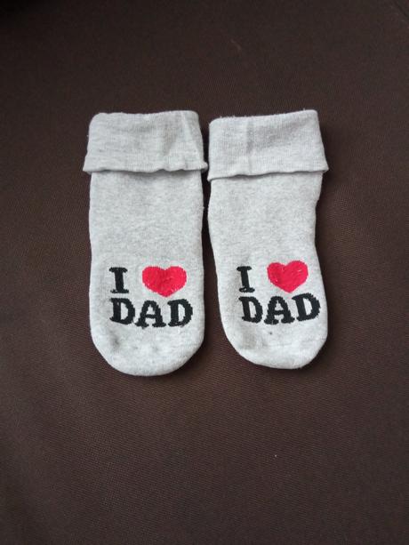 Ponožky i love dad, h&m,18