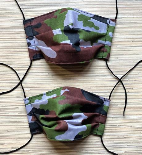 Bavlnené rúška 2 ks- set mama/otec a dieťa s gumič, 