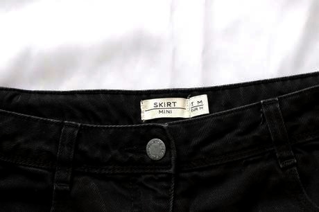 Čierna rifľová sukňa, ovs,m