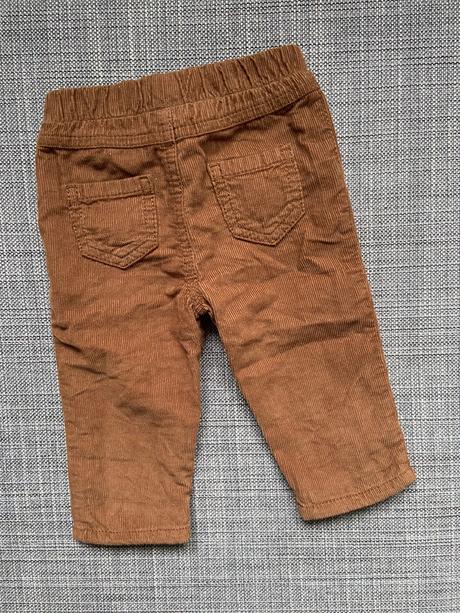 F&f menčestrové zateplené nohavice hnedé 68, f&f,68