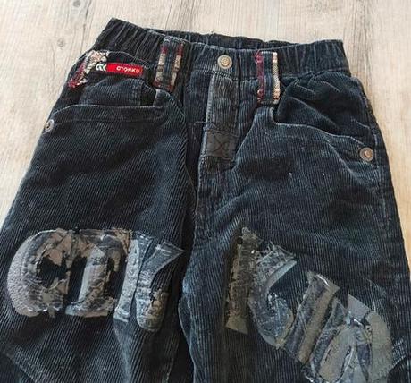 Menčestrové zateplené nohavice, 128