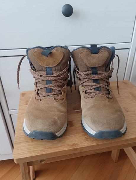 Kožená zimná obuv, quechua,38