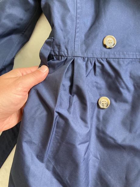 Tmavomodrý trenchcoat 122/128, tchibo,128