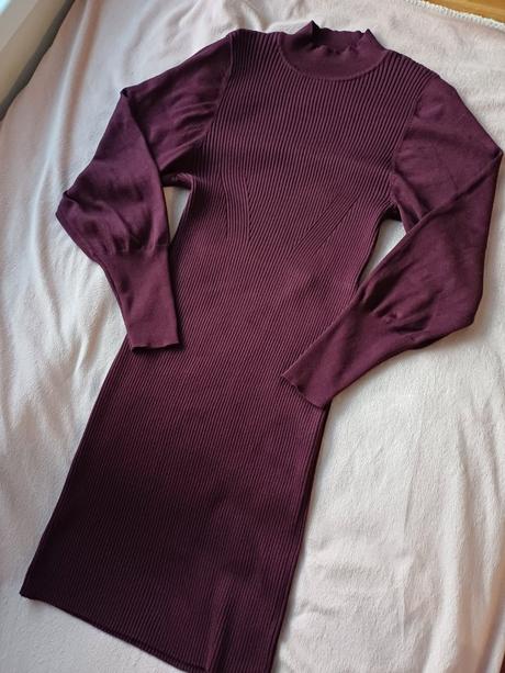 +darček-krásne bordové elastické šaty zn.vero moda, vero moda,l