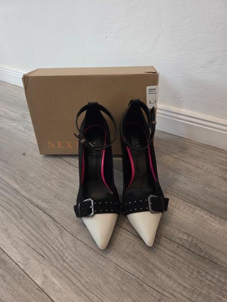 Lodičky s bielou špičkou, next,41