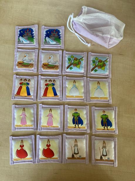 Látkové pexeso - popoluška, 