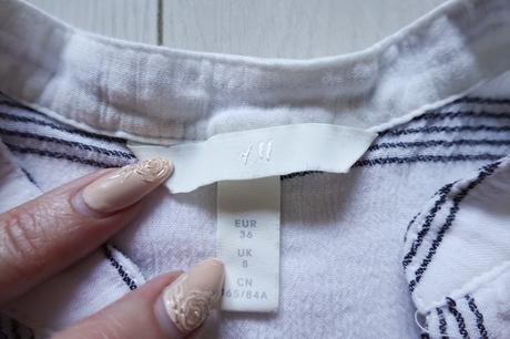 Jemná bavlnená blúzka h&m, h&m,36