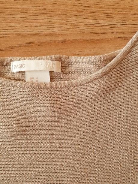 Pulóver béžový, h&m,m