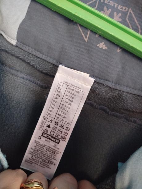 Zateplené softshellové nohavice, quechua,xs