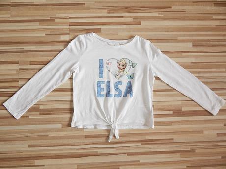 Dievčenské tričko elsa frozen, h&m,122