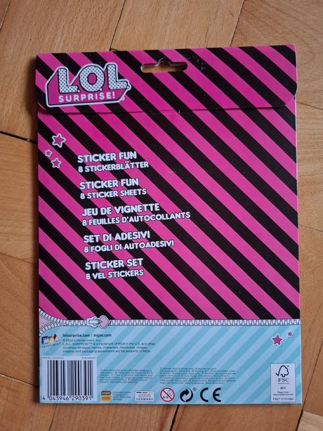 Nálepková sada lol surprise, 