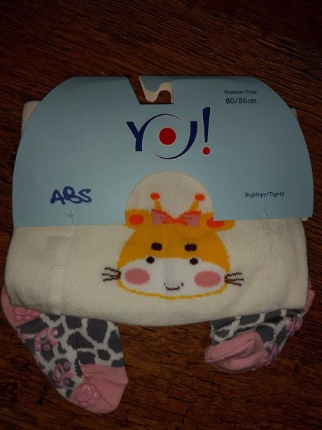 Pančušky s pogumovanymi chodidlami, 80 / 86